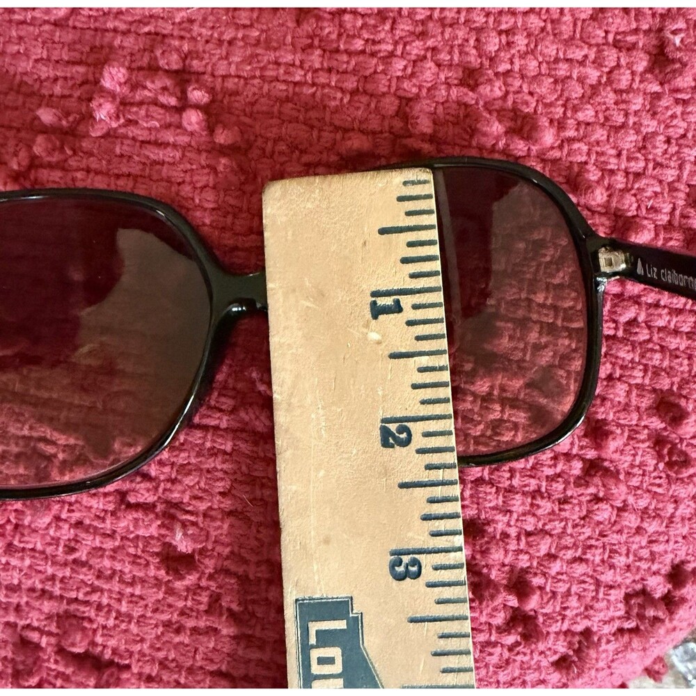 RARE VTG Liz Claiborne Eyeglasses Oversized 1980s LC 19 BLK Prescription Glasses - Picture 6 of 11